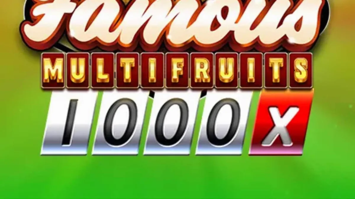 Tampilan visual mesin slot 81 Famous Multifruits 1000 dengan simbol buah dan angka 7